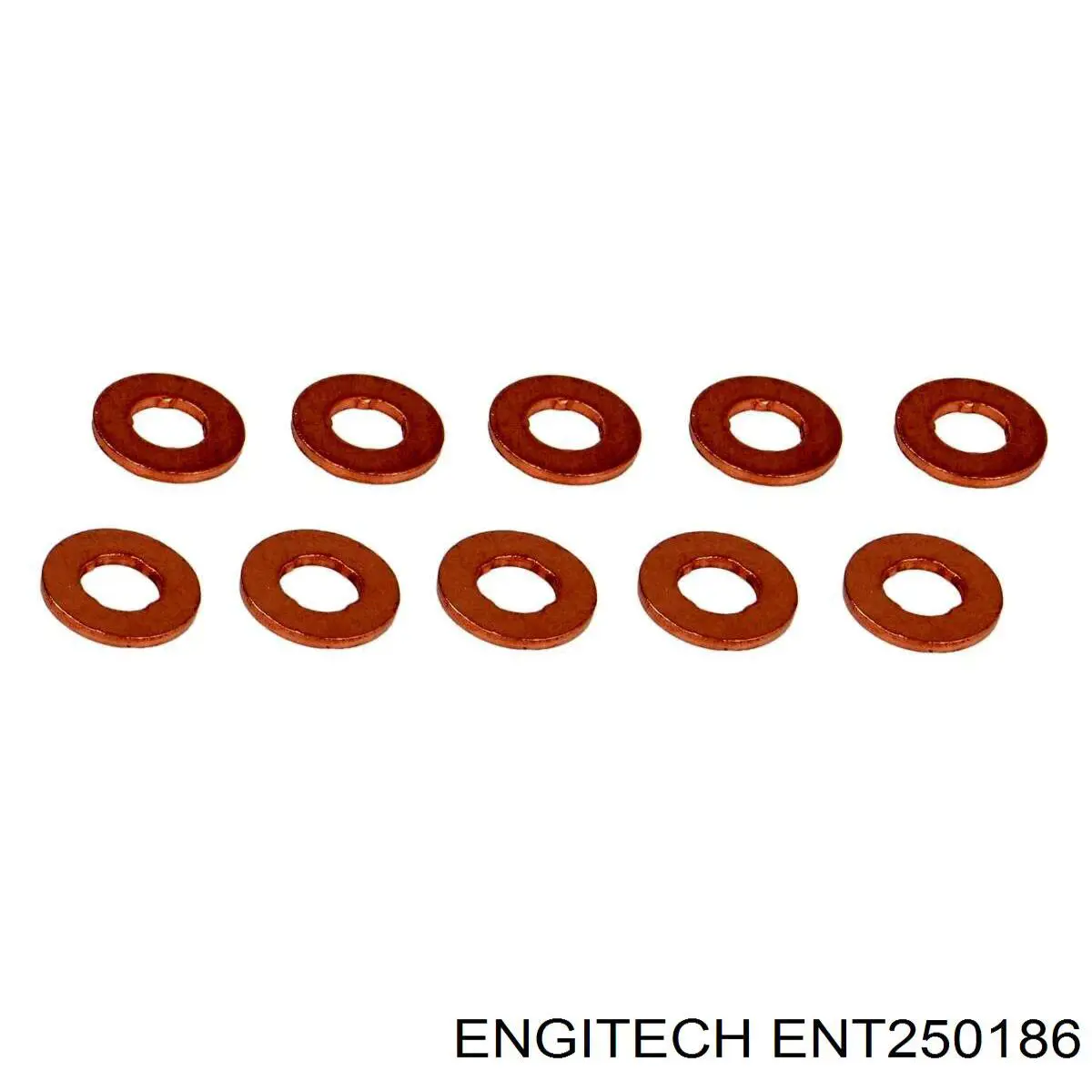 ENT250186 Engitech кольцо (шайба форсунки инжектора посадочное)