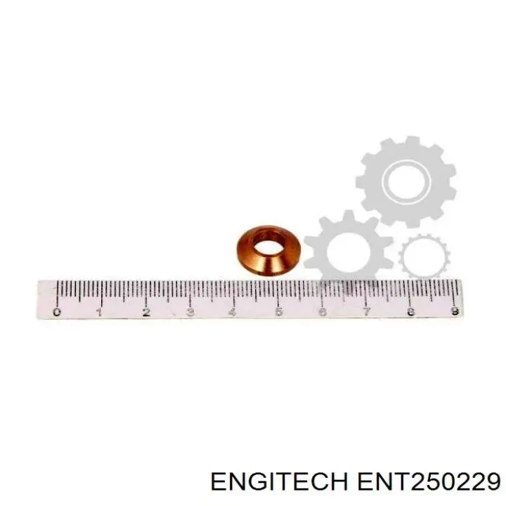 ENT250229 Engitech кольцо (шайба форсунки инжектора посадочное)