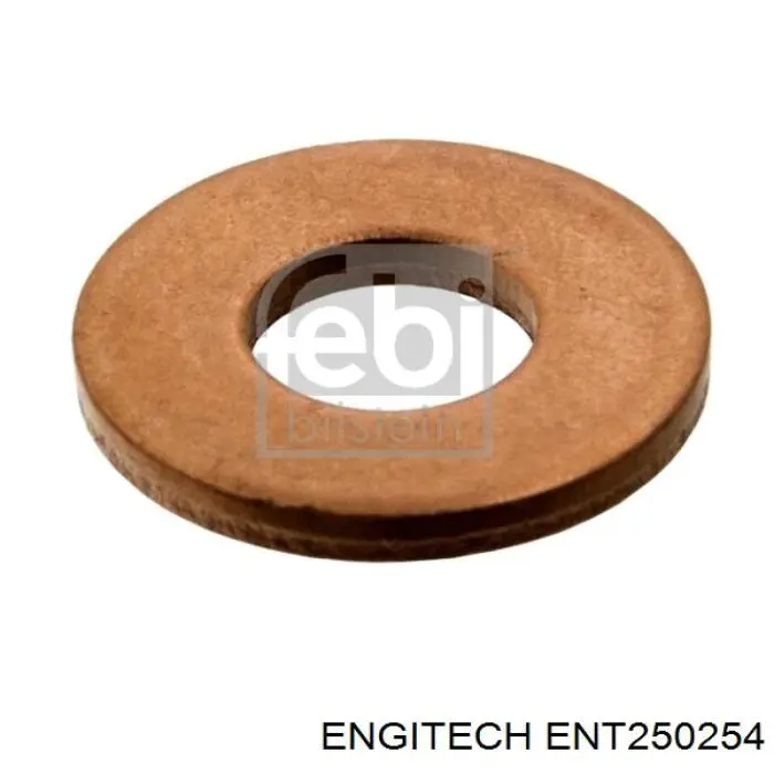 ENT250254 Engitech кольцо (шайба форсунки инжектора посадочное)