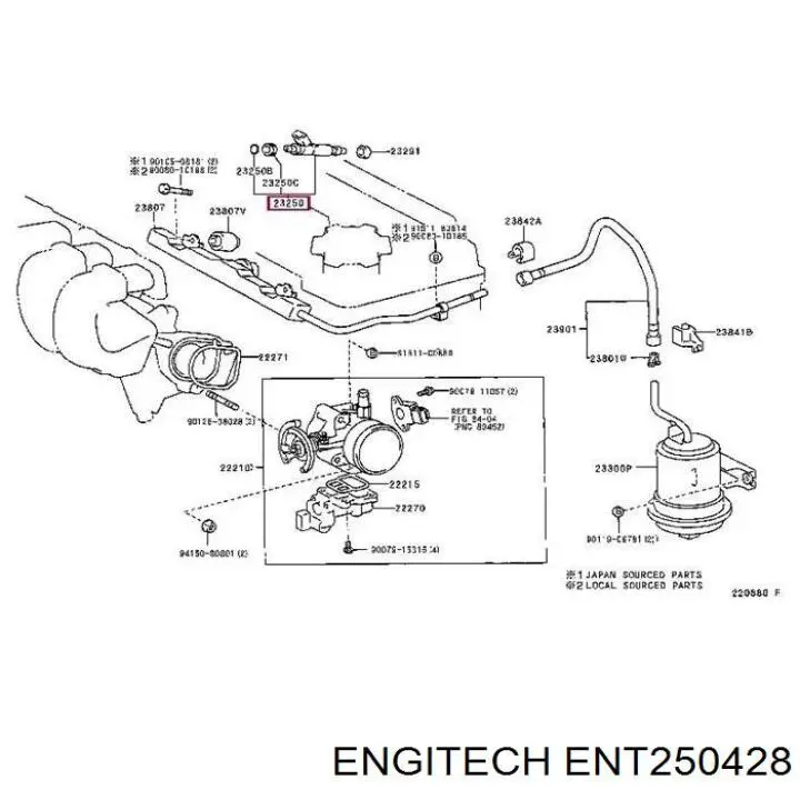 Уплотнитель форсунок Engitech ENT250428 цена, от 3.60 USD