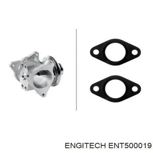 Клапан ЕГР ENT500019 Engitech
