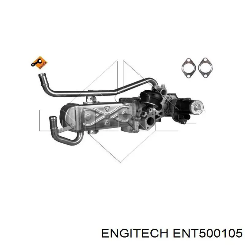 Радиатор системы EGR рециркуляции выхлопных газов Engitech ENT500105 цена, от 169.16 USD