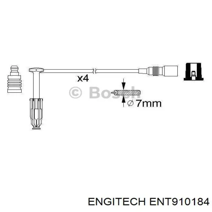 Провода зажигания Engitech ENT910184 цена, от 40.71 USD