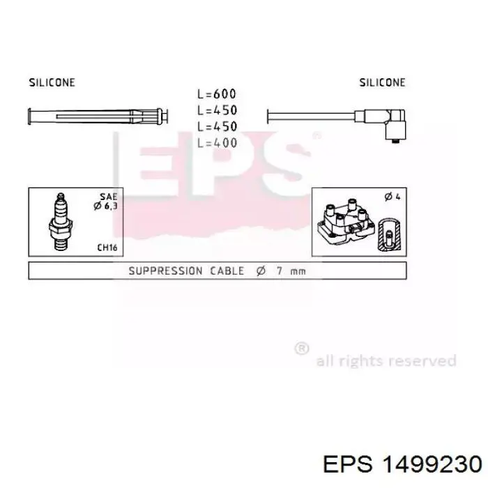 Высоковольтные провода 1499230 EPS