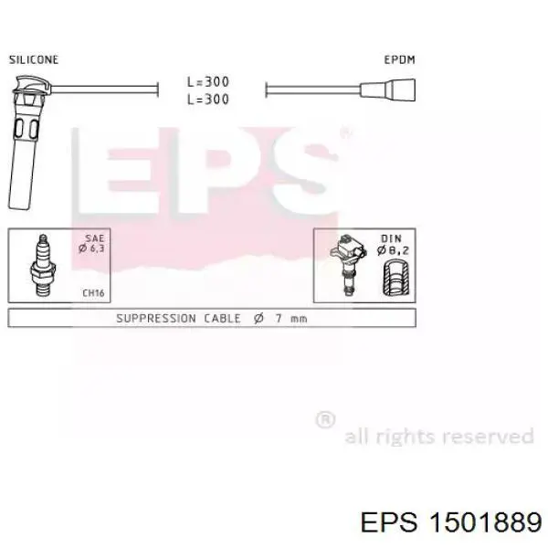 Высоковольтные провода 1501889 EPS