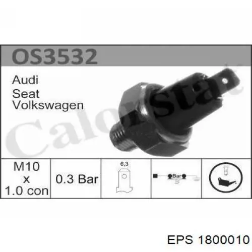 Indicador, presión del aceite 1800010 EPS