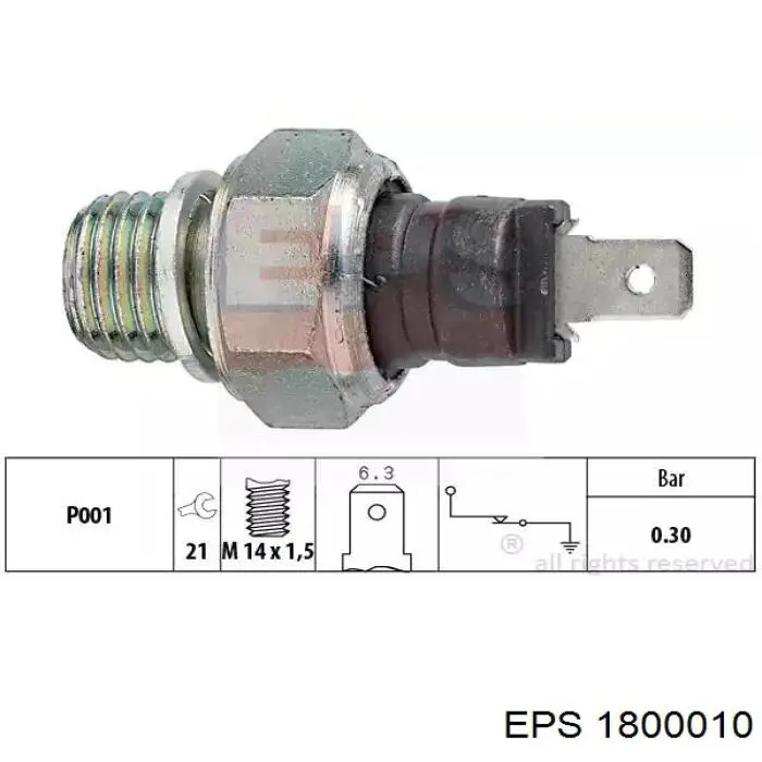 Манометры (указатель давления масла) EPS 1800010 цена, от 3.00 USD