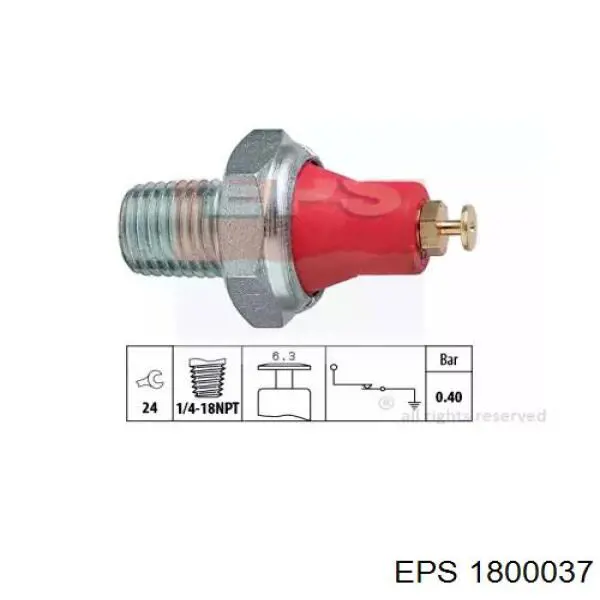 Датчик давления масла 70037 Standard