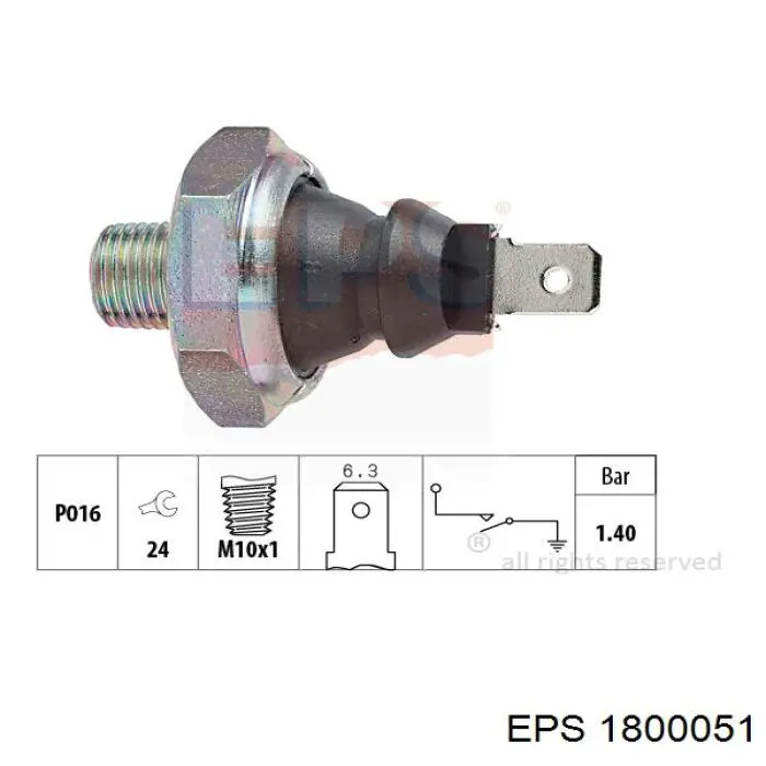 Манометры (указатель давления масла) EPS 1800051 цена, от 4.02 USD
