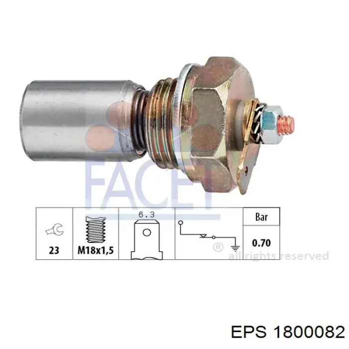 Датчик давления масла 1800082 EPS