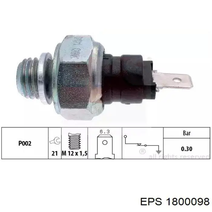 Compre 1800098 EPS Sensor de pressão de óleo