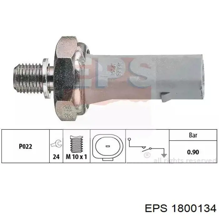 1800134 EPS sensor de pressão de óleo