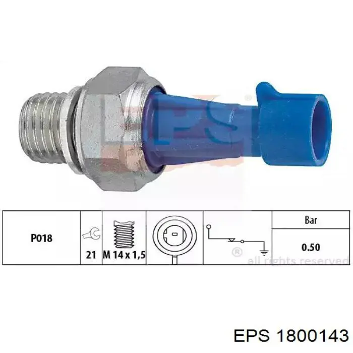 1800143 EPS sensor de pressão de óleo
