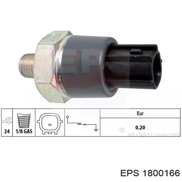 1800166 EPS sensor de pressão de óleo