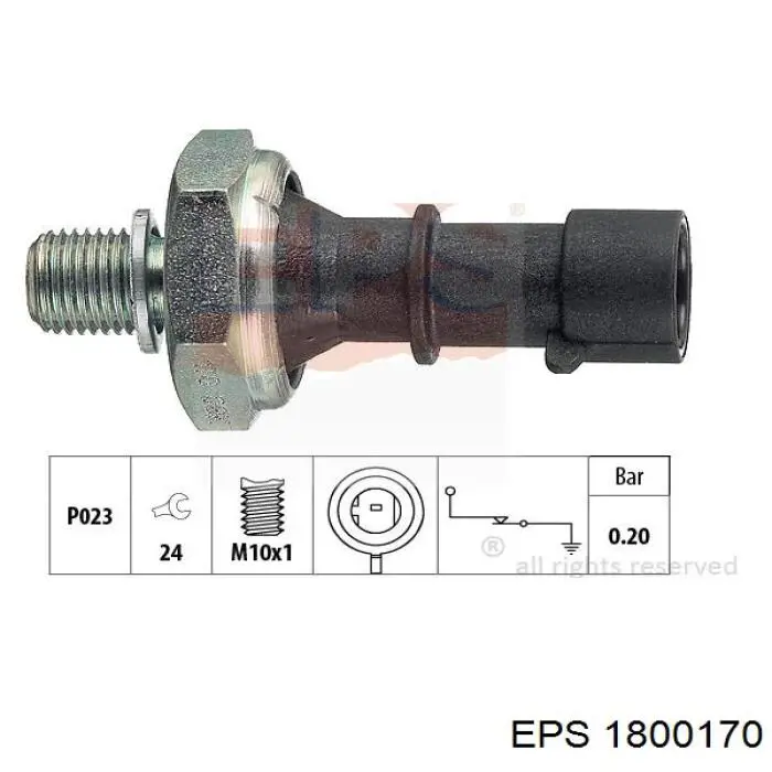 Манометры (указатель давления масла) EPS 1800170 цена, от 4.63 USD