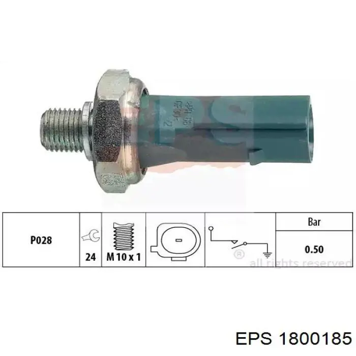 Датчик давления масла SW90053 Delphi