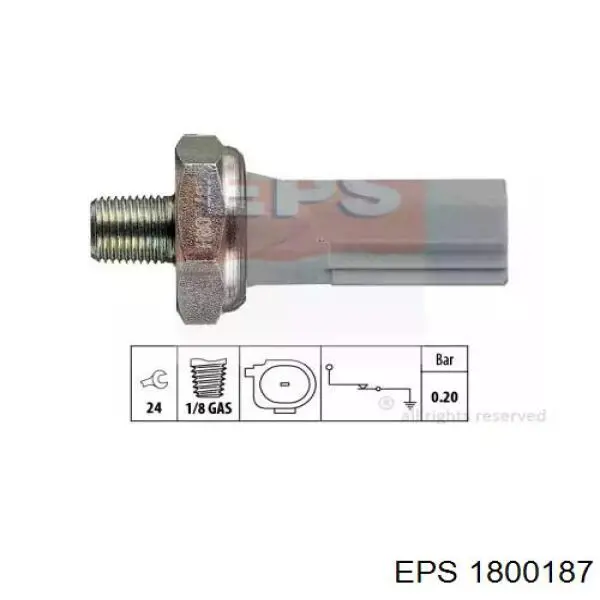 1800187 EPS sensor de pressão de óleo