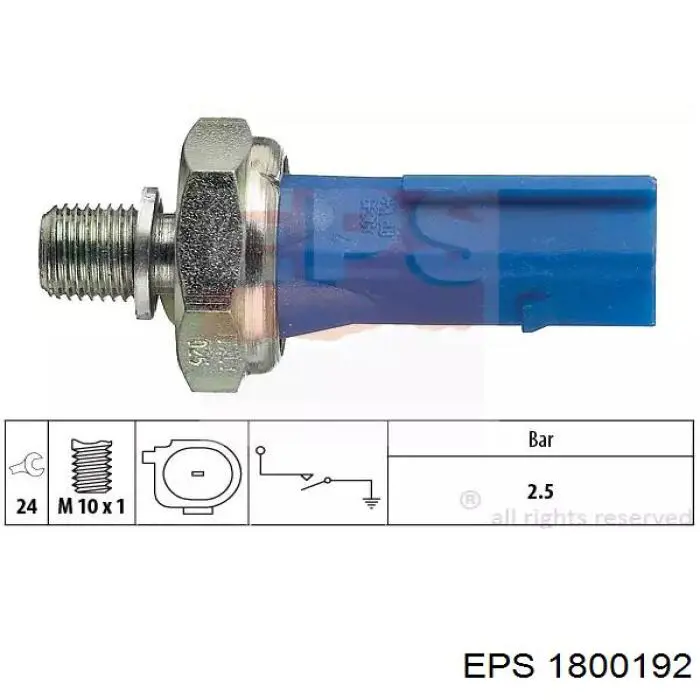1800192 EPS sensor de pressão de óleo