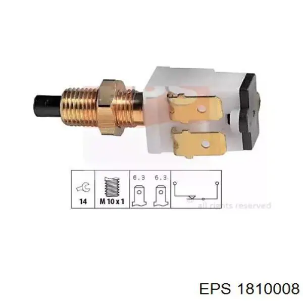 Датчик включения стопсигнала 1810008 EPS