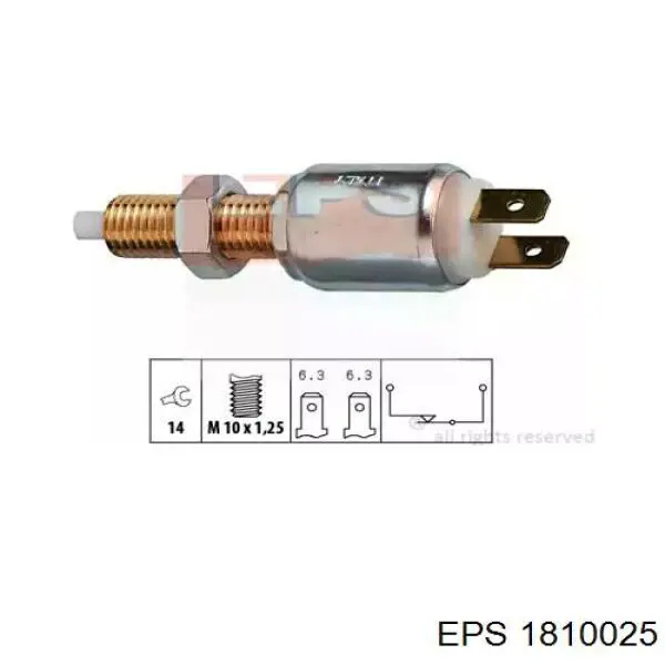 Датчик включения стопсигнала 1810025 EPS