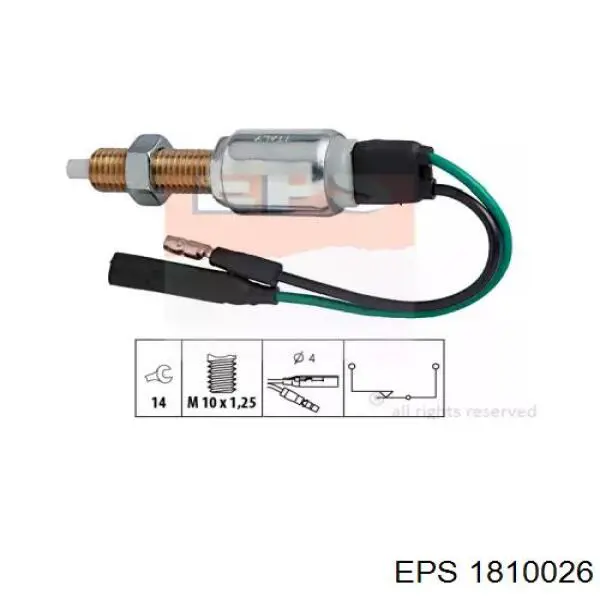 Датчик включения стопсигнала 1810026 EPS