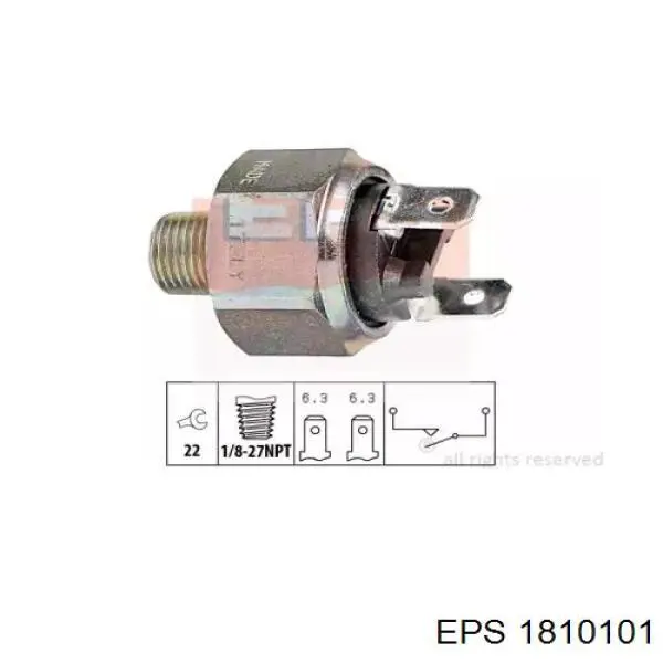 Датчик включения стопсигнала 1810101 EPS