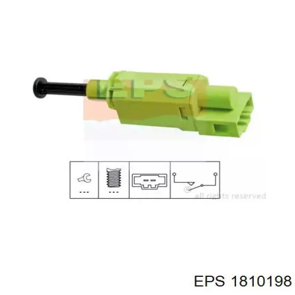 6DD 010 966-631 HELLA sensor de ativação do sinal de parada