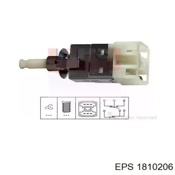 Interruptor Luz De Freno 1810206 EPS