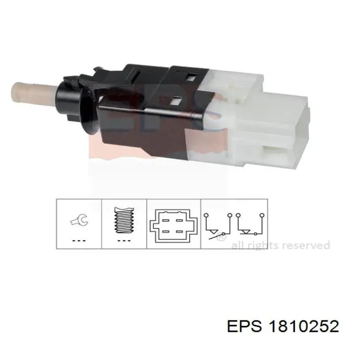 1810252 EPS sensor de ativação das luzes de marcha à ré