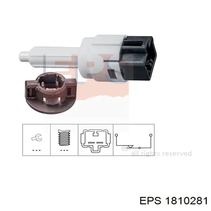 Interruptor luz de freno 1810281 EPS