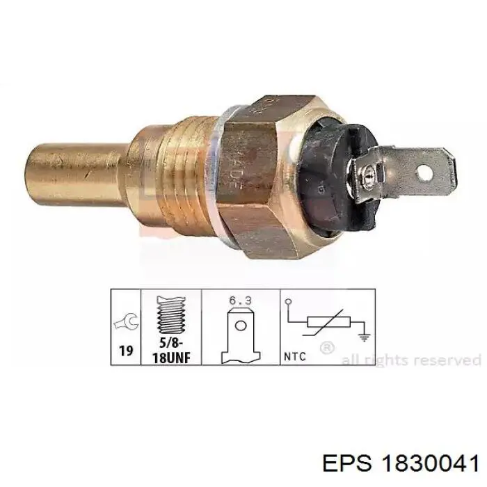 Compre 1830041 EPS Sensor de temperatura do fluido de esfriamento