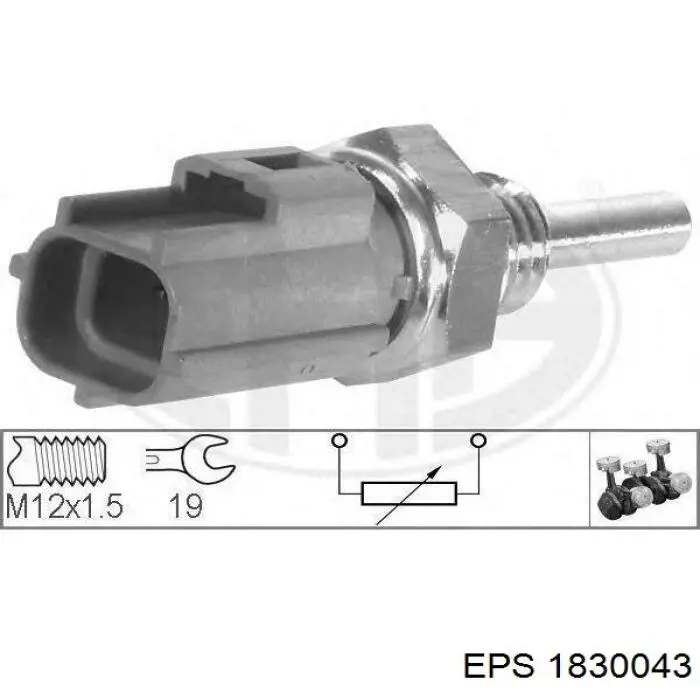 Sensor de temperatura del refrigerante 1830043 EPS