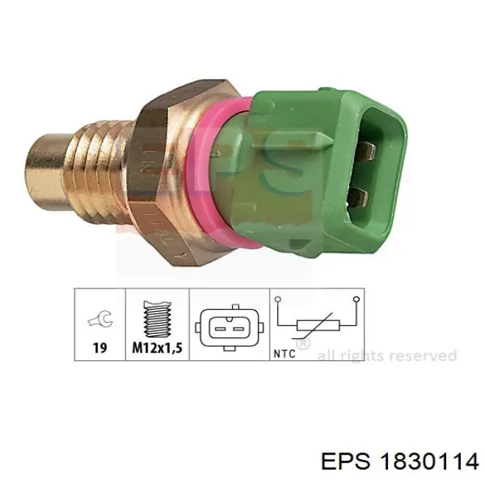 Датчик температури охолоджуючої рідини 1830114 EPS