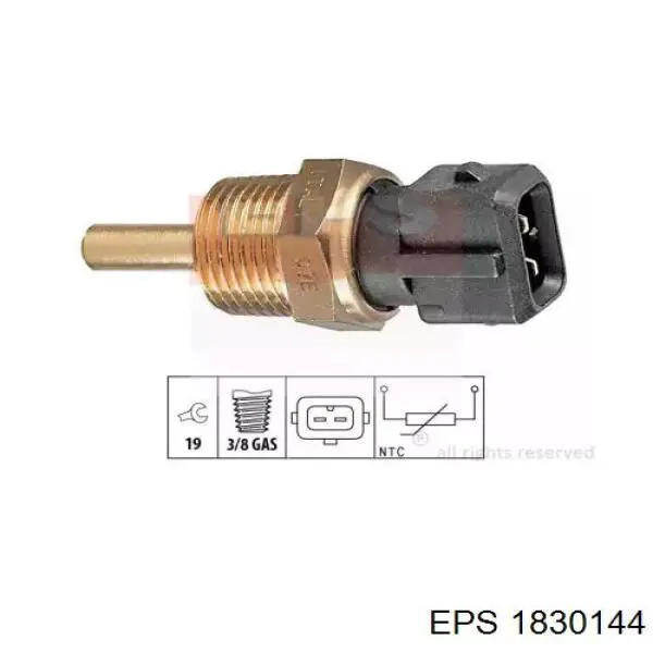 Датчик температури охолоджуючої рідини 1830144 EPS