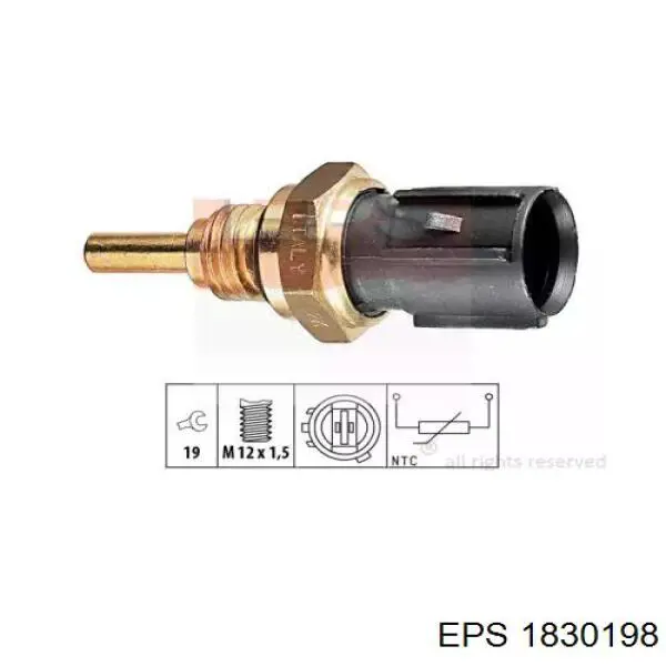 Датчик температуры охлаждающей жидкости ECT2007 Kavo Parts