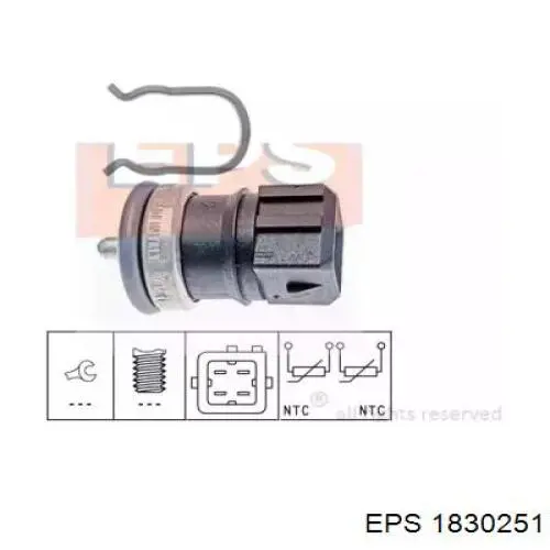 1830251 EPS sensor de temperatura do fluido de esfriamento
