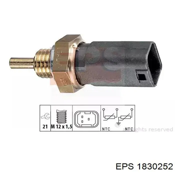 1830252 EPS sensor de temperatura do fluido de esfriamento