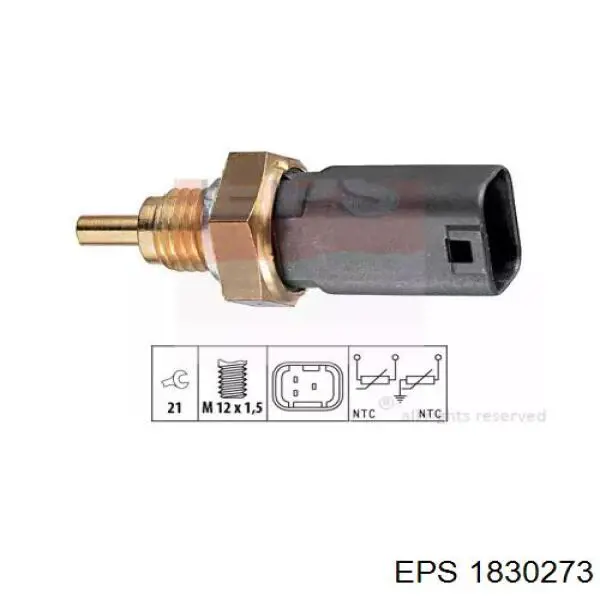 Датчик температуры охлаждающей жидкости 1830273 EPS