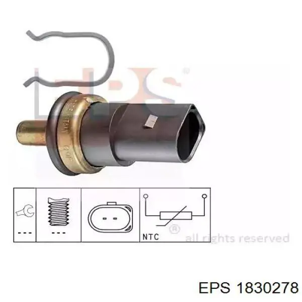 1830278 EPS sensor de temperatura do fluido de esfriamento