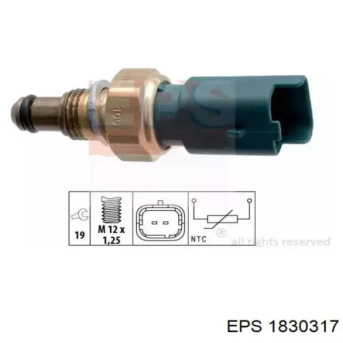 1830317 EPS sensor de temperatura do fluido de esfriamento