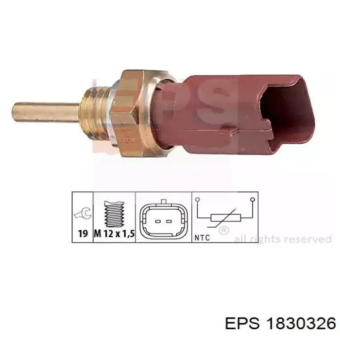 1830326 EPS sensor de temperatura do fluido de esfriamento