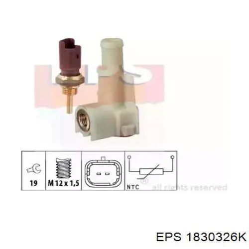 0071738162 Fiat/Alfa/Lancia sensor de temperatura do fluido de esfriamento