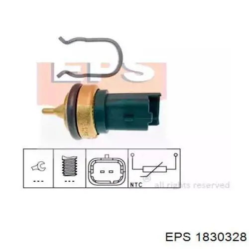 Sensor de temperatura del refrigerante 1830328 EPS