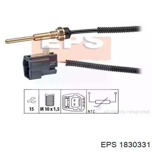 1830331 EPS sensor de temperatura do fluido de esfriamento