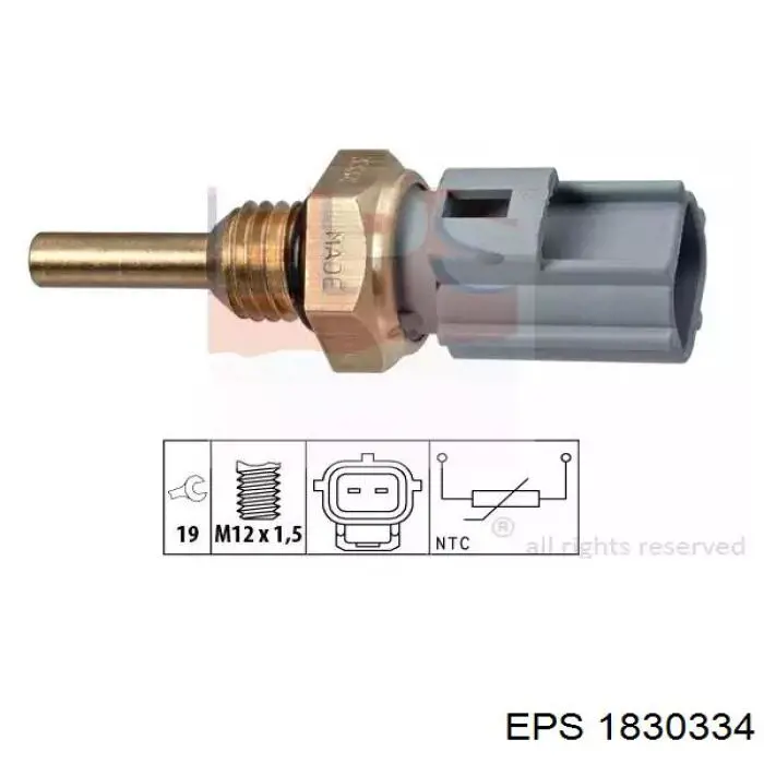 Датчик температуры охлаждающей жидкости 1830334 EPS