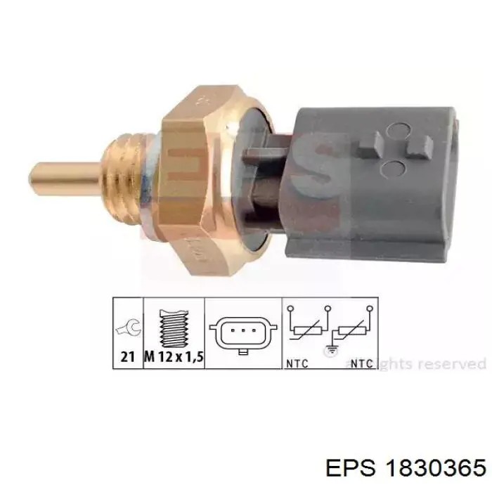 1830365 EPS sensor de temperatura do fluido de esfriamento