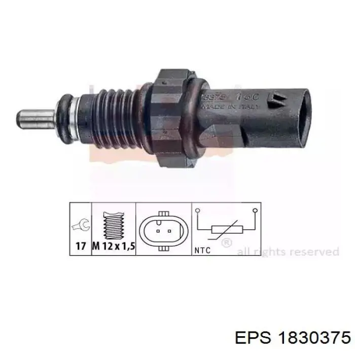 1830375 EPS sensor de temperatura do fluido de esfriamento