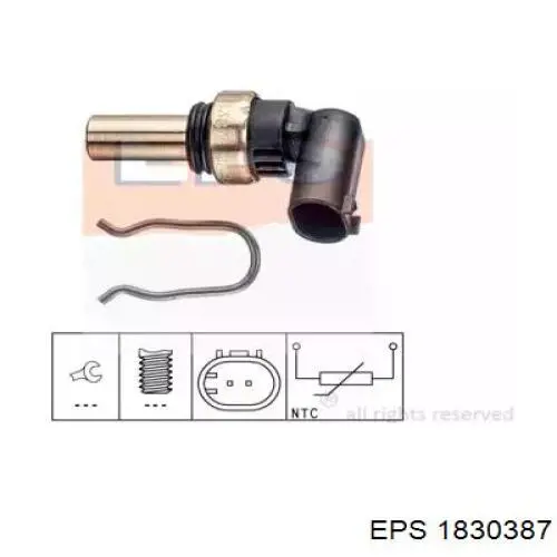 Датчик температуры охлаждающей жидкости 1830387 EPS