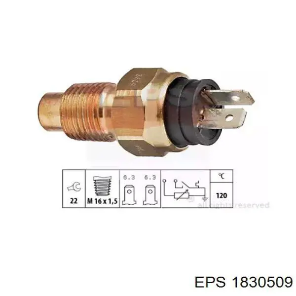 Датчик указателя температуры охлаждающей жидкости Fiat/Alfa/Lancia 7762300 цена, от 13.00 USD