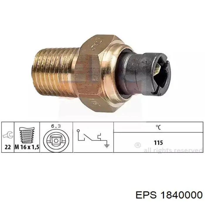 1.840.000 EPS sensor de temperatura do fluido de esfriamento